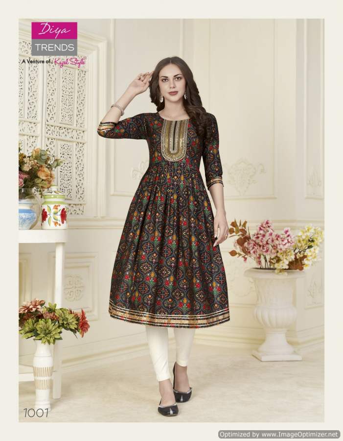 Samora 1 Embroidery Rayon Ethnic Wear Kurti With Pant Collection